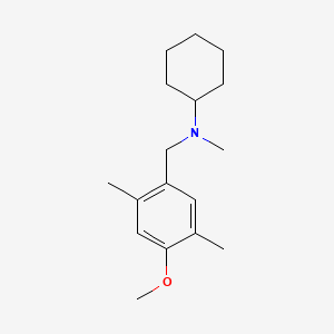 molecular formula C17H27NO B4910960 N-(4-methoxy-2,5-dimethylbenzyl)-N-methylcyclohexanamine 