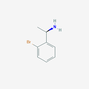 molecular formula C8H10BrN B049116 (R)-1-(2-Bromophenyl)ethanamine CAS No. 113974-24-6