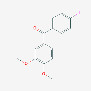 molecular formula C15H13IO3 B049122 3,4-Dimethoxy-4'-iodobenzophenone CAS No. 116413-00-4