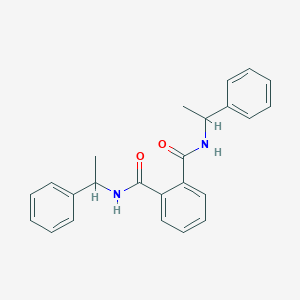 molecular formula C24H24N2O2 B4912290 N1N2-BIS(1-PHENYLETHYL)BENZENE-12-DICARBOXAMIDE 