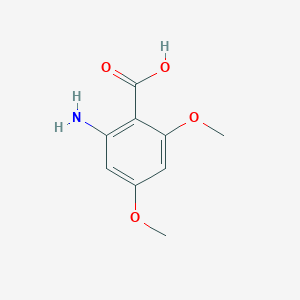 molecular formula C9H11NO4 B049123 2-Amino-4,6-dimethoxybenzoic acid CAS No. 21577-57-1