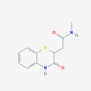 N-methyl-2-(3-oxo-3,4-dihydro-2H-1,4-benzothiazin-2-yl)acetamide