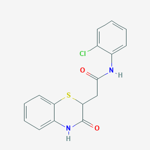 N-(2-Chlorophenyl)-2-(3-oxo-3,4-dihydro-2H-1,4-benzothiazin-2-yl)acetamide