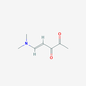 molecular formula C7H11NO2 B049124 (E)-5-(dimethylamino)pent-4-ene-2,3-dione CAS No. 114261-80-2