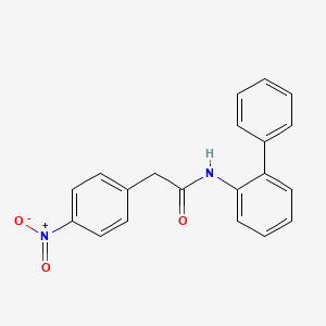 molecular formula C20H16N2O3 B4912415 N-2-biphenylyl-2-(4-nitrophenyl)acetamide 