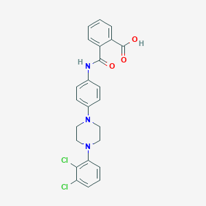 2-({4-[4-(2,3-Dichlorophenyl)-1-piperazinyl]anilino}carbonyl)benzoic acid