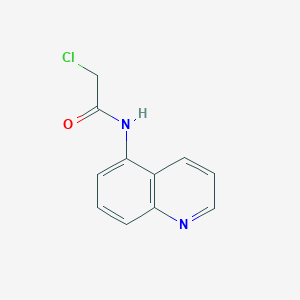 molecular formula C11H9ClN2O B049129 2-氯-N-喹啉-5-基乙酰胺 CAS No. 121221-08-7
