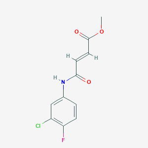 Methyl 4-(3-chloro-4-fluoroanilino)-4-oxo-2-butenoate