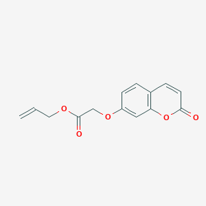 molecular formula C14H12O5 B4913649 PROP-2-EN-1-YL 2-[(2-OXO-2H-CHROMEN-7-YL)OXY]ACETATE 