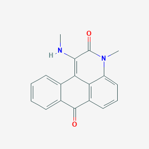 molecular formula C18H14N2O2 B491406 3-methyl-1-(methylamino)-3H-naphtho[1,2,3-de]quinoline-2,7-dione CAS No. 313684-22-9