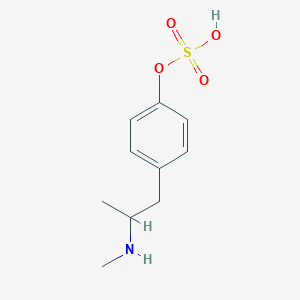 molecular formula C10H15NO4S B049142 [4-[2-(Methylamino)propyl]phenyl] hydrogen sulfate CAS No. 114860-09-2