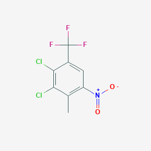 molecular formula C8H4Cl2F3NO2 B049148 2,3-Dichloro-4-trifluoromethyl-6-nitrotoluene CAS No. 115571-67-0