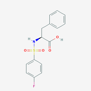 molecular formula C15H14FNO4S B491487 N-[(4-fluorophenyl)sulfonyl]phenylalanine CAS No. 97801-53-1
