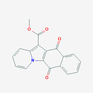 molecular formula C18H11NO4 B491543 methyl 6,11-dioxo-6,11-dihydrobenzo[f]pyrido[1,2-a]indole-12-carboxylate CAS No. 98596-13-5