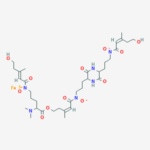molecular formula C35H55FeN6O12 B049162 N(alpha)-Dimethylcoprogen CAS No. 117892-97-4