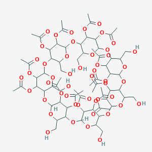 molecular formula C70H98O49 B049172 Heptakis(2,3-di-O-acetyl)-beta-cyclodextrin CAS No. 116389-66-3