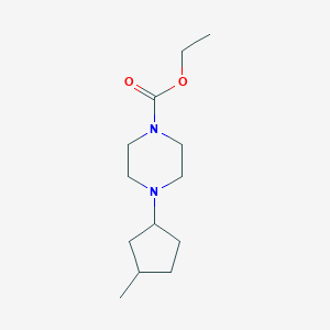 molecular formula C13H24N2O2 B4917591 ethyl 4-(3-methylcyclopentyl)-1-piperazinecarboxylate 
