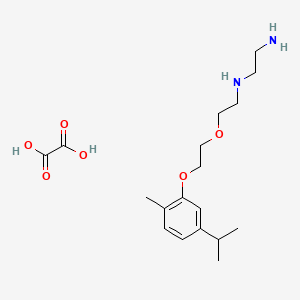 molecular formula C18H30N2O6 B4918584 N'-[2-[2-(2-methyl-5-propan-2-ylphenoxy)ethoxy]ethyl]ethane-1,2-diamine;oxalic acid 