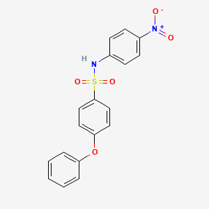 molecular formula C18H14N2O5S B4918631 N-(4-nitrophenyl)-4-phenoxybenzenesulfonamide 