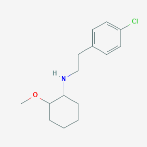 molecular formula C15H22ClNO B4918752 N-[2-(4-chlorophenyl)ethyl]-2-methoxycyclohexan-1-amine 