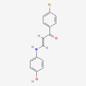 molecular formula C15H12BrNO2 B4918771 (2E)-1-(4-Bromophenyl)-3-[(4-hydroxyphenyl)amino]prop-2-EN-1-one 