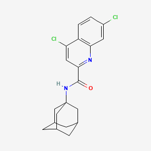 molecular formula C20H20Cl2N2O B4918851 N-(1-adamantyl)-4,7-dichloroquinoline-2-carboxamide 