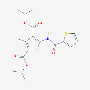 molecular formula C18H21NO5S2 B4918875 diisopropyl 3-methyl-5-[(2-thienylcarbonyl)amino]-2,4-thiophenedicarboxylate 