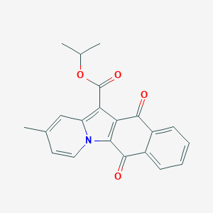 molecular formula C21H17NO4 B491891 isopropyl 2-methyl-6,11-dioxo-6,11-dihydrobenzo[f]pyrido[1,2-a]indole-12-carboxylate CAS No. 794552-29-7