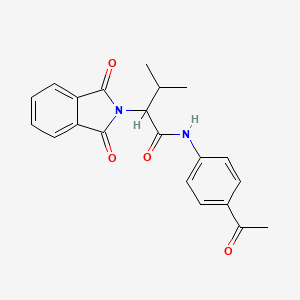 molecular formula C21H20N2O4 B4918938 N-(4-acetylphenyl)-2-(1,3-dioxo-2,3-dihydro-1H-isoindol-2-yl)-3-methylbutanamide 
