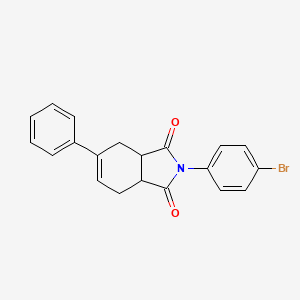 molecular formula C20H16BrNO2 B4919201 2-(4-Bromophenyl)-5-phenyl-3a,4,7,7a-tetrahydroisoindole-1,3-dione 