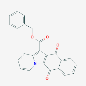 molecular formula C24H15NO4 B491921 Benzyl 6,11-dioxo-6,11-dihydrobenzo[f]pyrido[1,2-a]indole-12-carboxylate CAS No. 691370-15-7