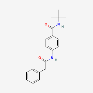 molecular formula C19H22N2O2 B4919225 N-tert-butyl-4-[(phenylacetyl)amino]benzamide 
