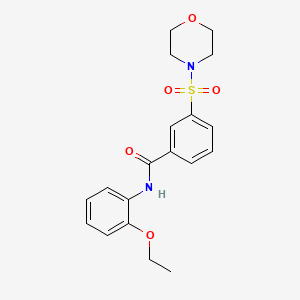 molecular formula C19H22N2O5S B4919294 N-(2-ethoxyphenyl)-3-(morpholine-4-sulfonyl)benzamide 