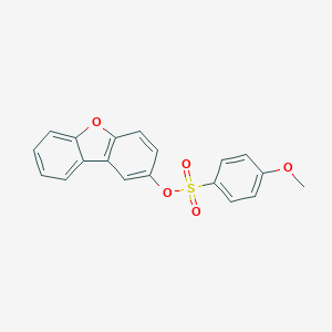 molecular formula C19H14O5S B491934 dibenzo[b,d]furan-2-yl 4-methoxybenzenesulfonate CAS No. 670258-88-5