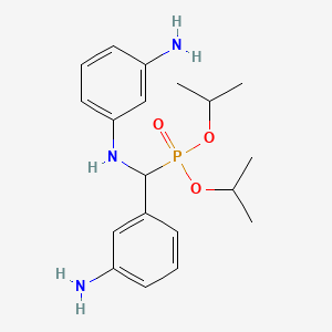 molecular formula C19H28N3O3P B4919426 diisopropyl {(3-aminophenyl)[(3-aminophenyl)amino]methyl}phosphonate 
