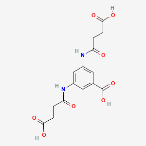 molecular formula C15H16N2O8 B4919514 3,5-bis[(3-carboxypropanoyl)amino]benzoic acid CAS No. 5224-14-6
