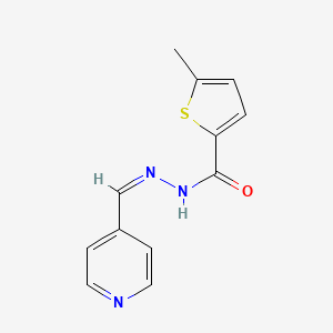 molecular formula C12H11N3OS B4919573 5-methyl-N'-(4-pyridinylmethylene)-2-thiophenecarbohydrazide 