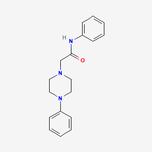 molecular formula C18H21N3O B4919600 N-phenyl-2-(4-phenylpiperazin-1-yl)acetamide 