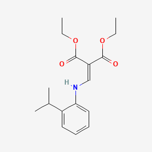 molecular formula C17H23NO4 B4919700 diethyl {[(2-isopropylphenyl)amino]methylene}malonate 