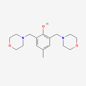 molecular formula C17H26N2O3 B4919923 Phenol, 4-methyl-2,6-bis(4-morpholinylmethyl)- CAS No. 140215-97-0
