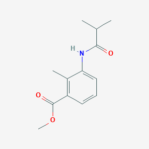 molecular formula C13H17NO3 B4920019 methyl 3-(isobutyrylamino)-2-methylbenzoate 