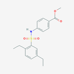 Methyl 4-[(2,5-diethylphenyl)sulfonylamino]benzoate