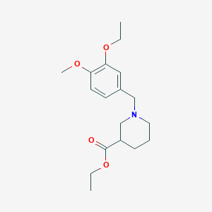 molecular formula C18H27NO4 B4920021 ethyl 1-(3-ethoxy-4-methoxybenzyl)-3-piperidinecarboxylate 