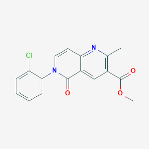molecular formula C17H13ClN2O3 B4920061 methyl 6-(2-chlorophenyl)-2-methyl-5-oxo-5,6-dihydro-1,6-naphthyridine-3-carboxylate 