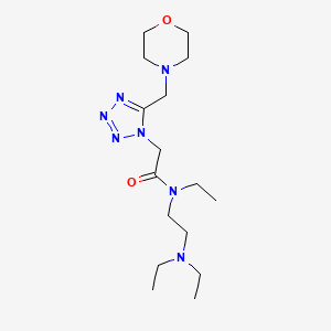 molecular formula C16H31N7O2 B4920084 N-[2-(diethylamino)ethyl]-N-ethyl-2-[5-(4-morpholinylmethyl)-1H-tetrazol-1-yl]acetamide 