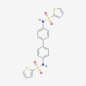 N-[4-[4-(thiophen-2-ylsulfonylamino)phenyl]phenyl]thiophene-2-sulfonamide