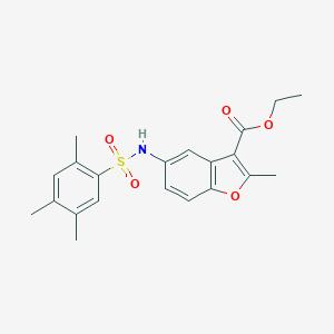 Ethyl 2-methyl-5-{[(2,4,5-trimethylphenyl)sulfonyl]amino}-1-benzofuran-3-carboxylate