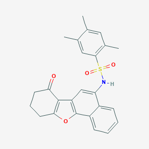 2,4,5-trimethyl-N-(7-oxo-7,8,9,10-tetrahydronaphtho[1,2-b][1]benzofuran-5-yl)benzenesulfonamide