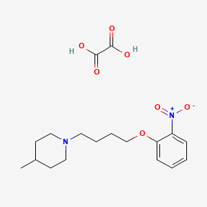 molecular formula C18H26N2O7 B4920293 4-methyl-1-[4-(2-nitrophenoxy)butyl]piperidine oxalate 