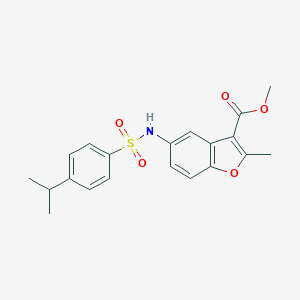 Methyl 5-{[(4-isopropylphenyl)sulfonyl]amino}-2-methyl-1-benzofuran-3-carboxylate